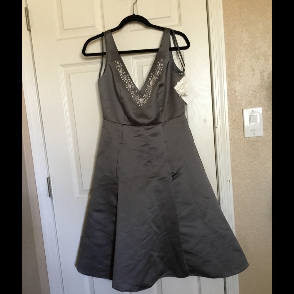 Melissa sweet dress gray NWT. Sz.8 $18